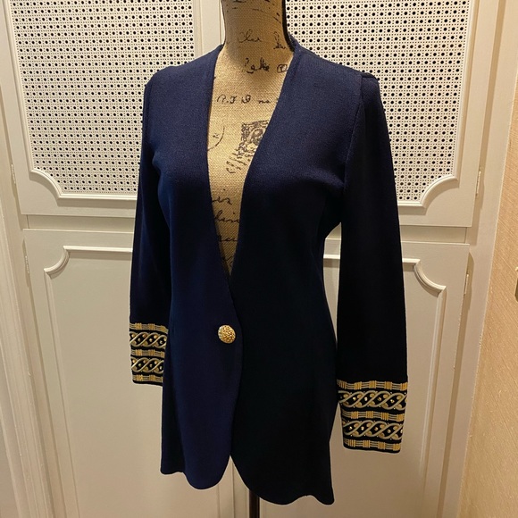 navy evening jacket